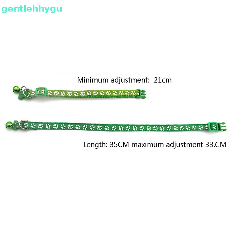 Vòng Cổ Gắn Chuông Hình Dấu Chân Dễ Thương Tùy Chỉnh Kích Thước Cho Thú Cưng