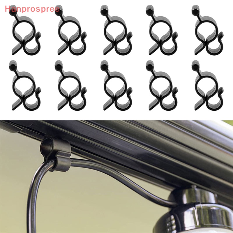 Hanprospree > Set 10 Móc Kẹp Dây Lều Cắm Trại Du Lịch Đa Năng