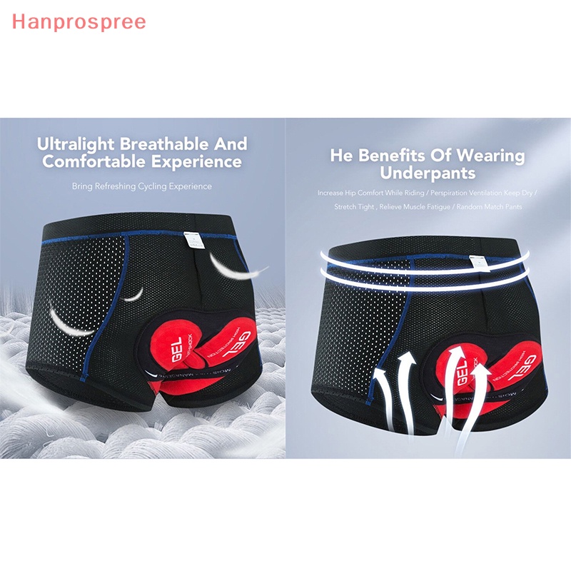Quần Short Đi Xe Đạp Có Đệm Gel Chống Sốc Dạng Lưới Thoáng Khí Hanprospree > Cho Nam