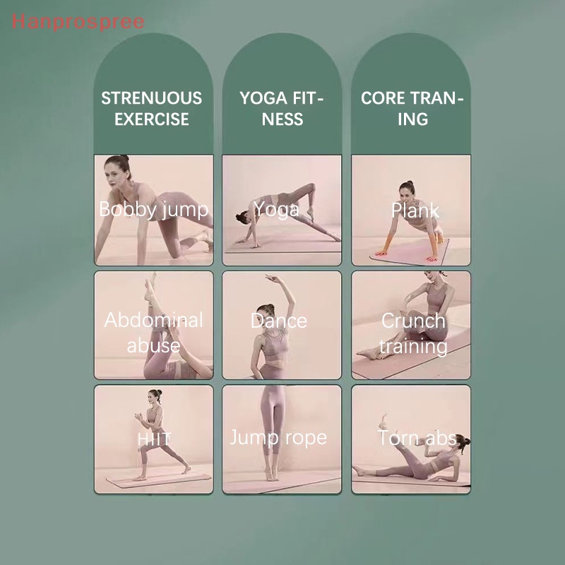 Thảm Tập Yoga TPE Bền Bỉ Chống Trượt Cho Người Mới Bắt Đầu