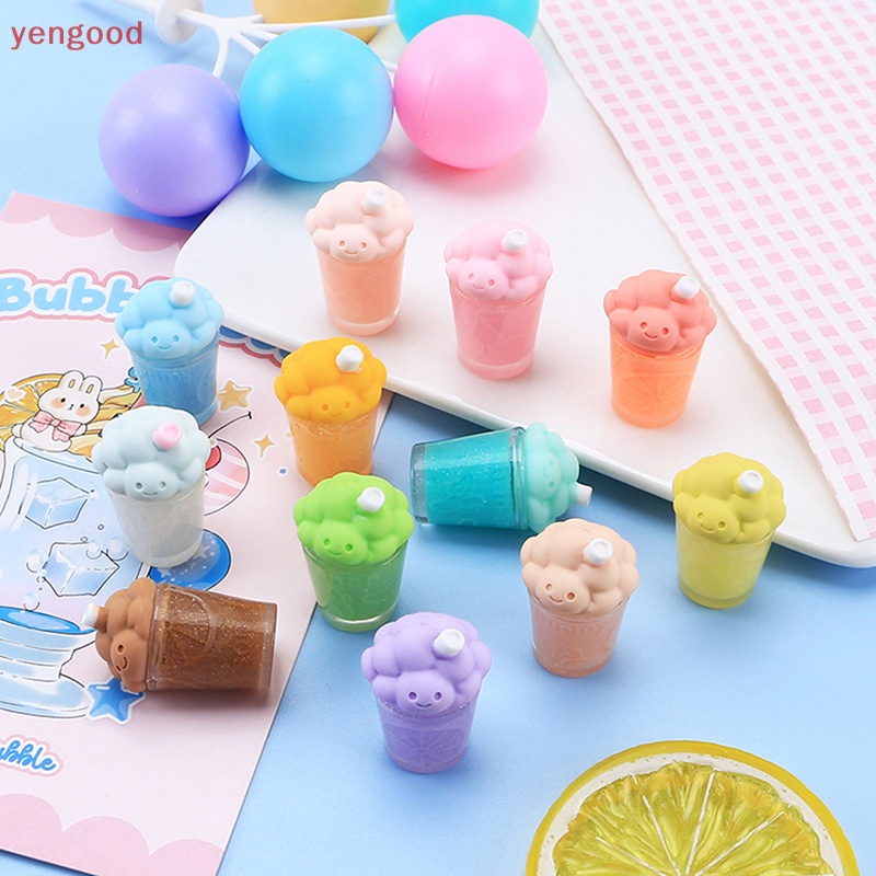 1 Đồ Chơi Mô Hình Đám Mây Lắc Sữa Mini Bằng Nhựa Resin Màu Dạ Quang Trang Trí Bảng Điều Khiển Xe Hơi