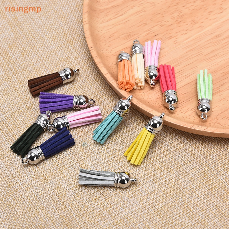 Set 20 Mặt Dây Chuyền Bằng Da Phối Tua Rua DIY