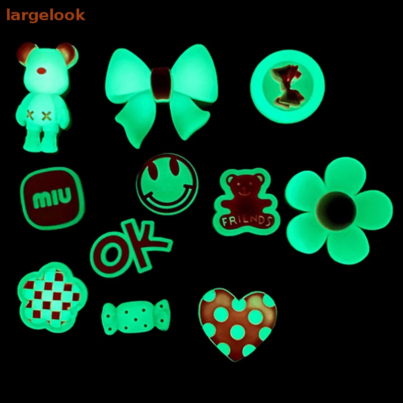 Bộ 5 Miếng Dán PVC Mềm Màu Hồng Họa Tiết Hoạt Hình Dễ Thương Dùng Trang Trí Ốp Điện Thoại DIY