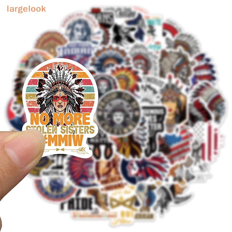 Bộ 50 Miếng Dán Trang Trí Laptop / Mũ Bảo Hiểm / Xe Hơi Hình Người Mặt Nạ Sáng Tạo