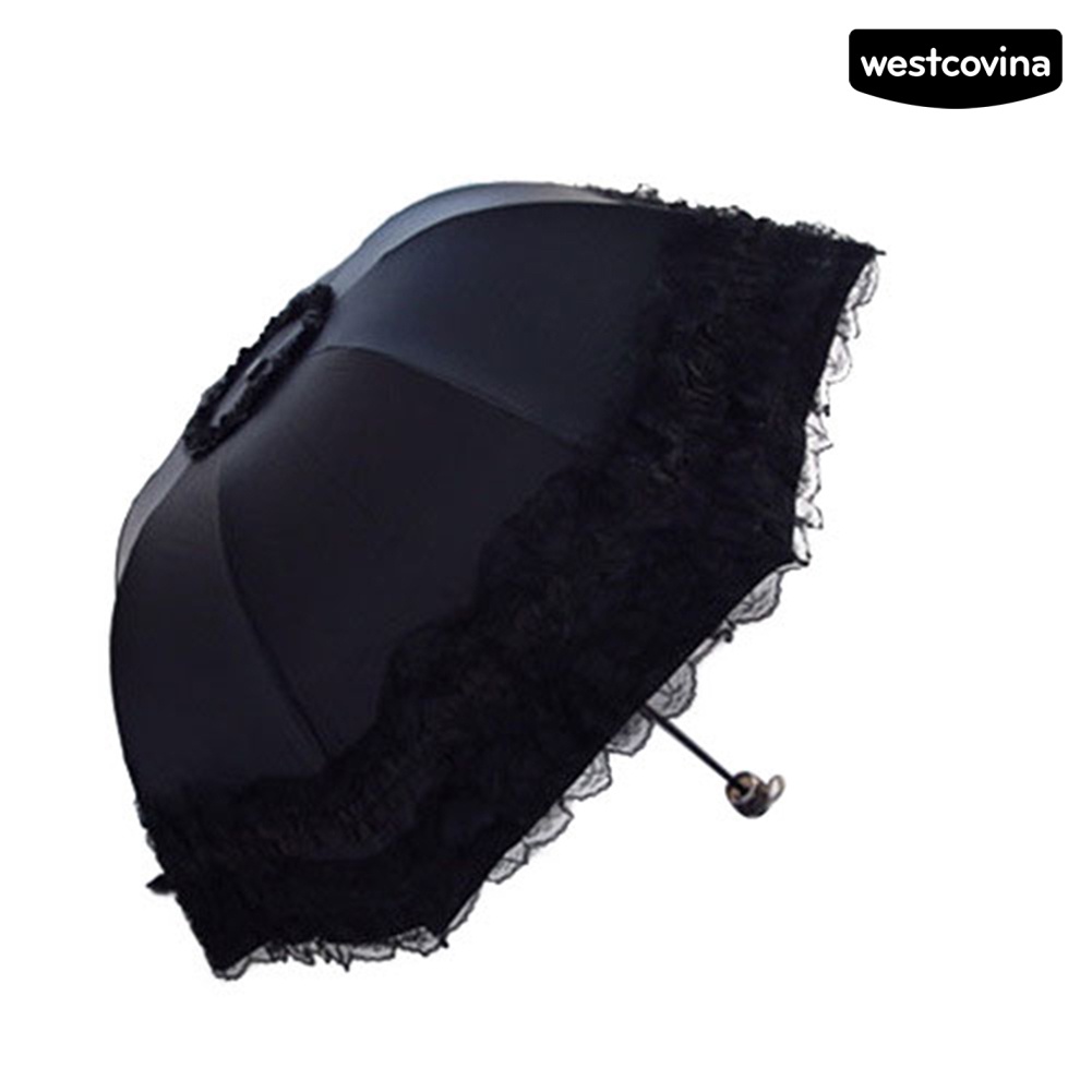 [COD]☁Dù Che Nắng Chống Tia UV Trọng Lượng Nhẹ Phối Ren Xinh Xắn Cho Nữ