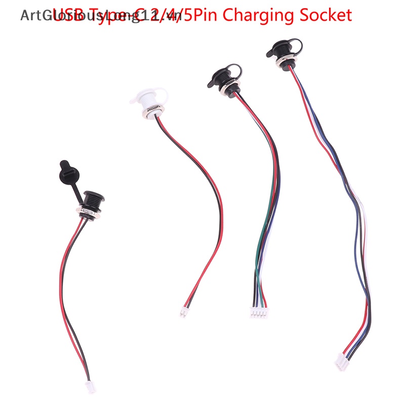 Ổ Cắm Sạc USB Loại C 2 / 4 / 5Pin PH2.0 Không Thấm Nước