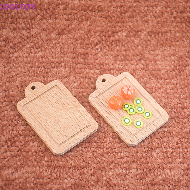 1 Bộ Thớt Cắt Trái Cây Trang Trí Nhà Búp Bê 1: 12