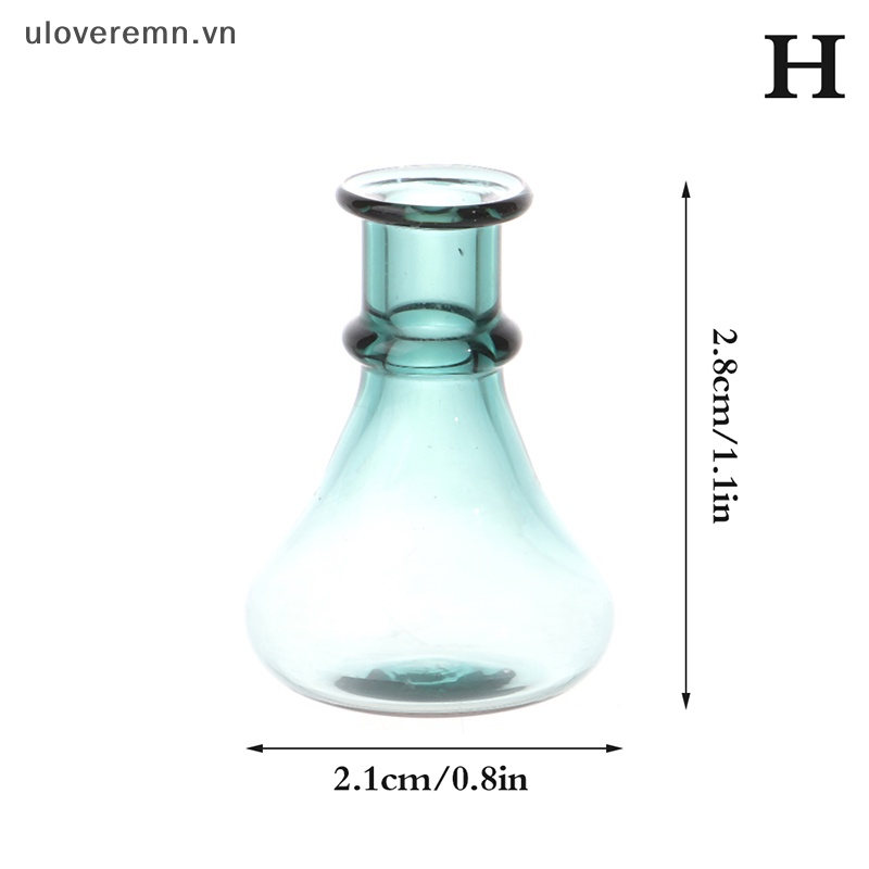 1 Bình Hoa Thủy Tinh Mini Tỉ Lệ 1: 12 Trang Trí Nhà Búp Bê