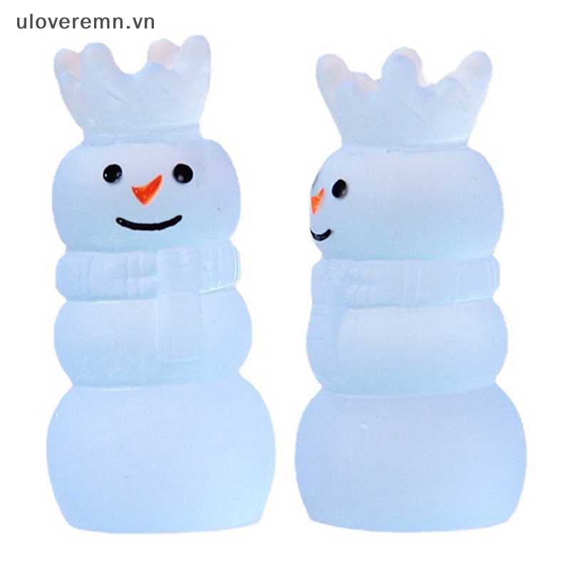 Bộ 5 Kẹp Tóc Nhựa Hình Người Tuyết Phát Quang Độc Đáo