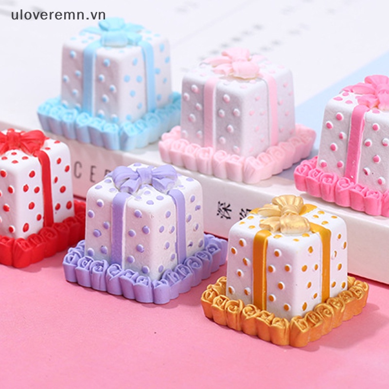 Uloveremn Mô Hình Bánh Kem mini Tỉ Lệ 1: 12 Trang Trí Nhà Búp Bê