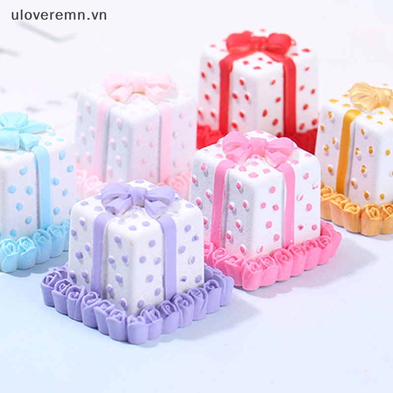 Uloveremn Mô Hình Bánh Kem mini Tỉ Lệ 1: 12 Trang Trí Nhà Búp Bê