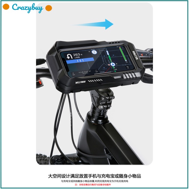 Cr Túi Đựng Điện Thoại 4.7-6.7 Inch Gắn Tay Lái Xe Đạp Chống Thấm Nước Có Thể Chạm Màn Hình Cảm Ứ