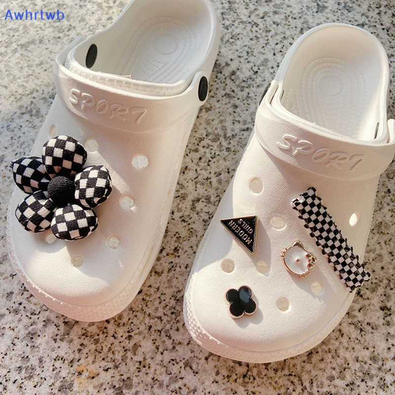 1 Bộ Phụ Kiện Trang Trí Giày Hình Hoa Dễ Thương DIY Mới