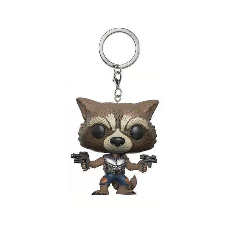 Móc Khóa Hình Nhân Vật Groot Raccoon Phim Guardians of the Galaxy