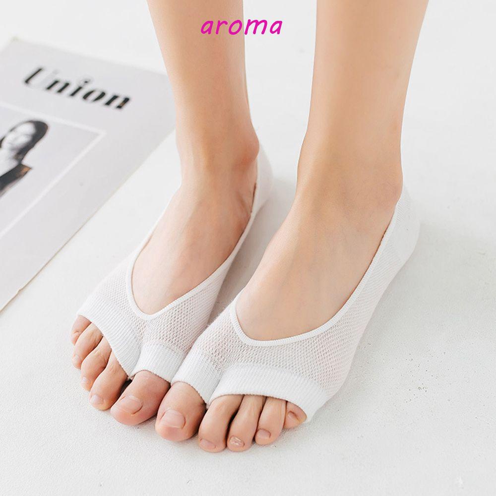 Đôi Vớ Cotton Lưới Xỏ Ngón Thoáng Khí Thoải Mái Cho Nữ