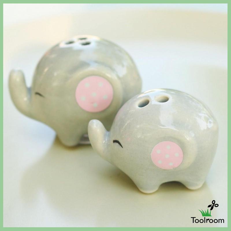 Hộp Đựng Gia Vị Bằng Gốm Sứ Họa Tiết Hoạt Hình Dễ Thương