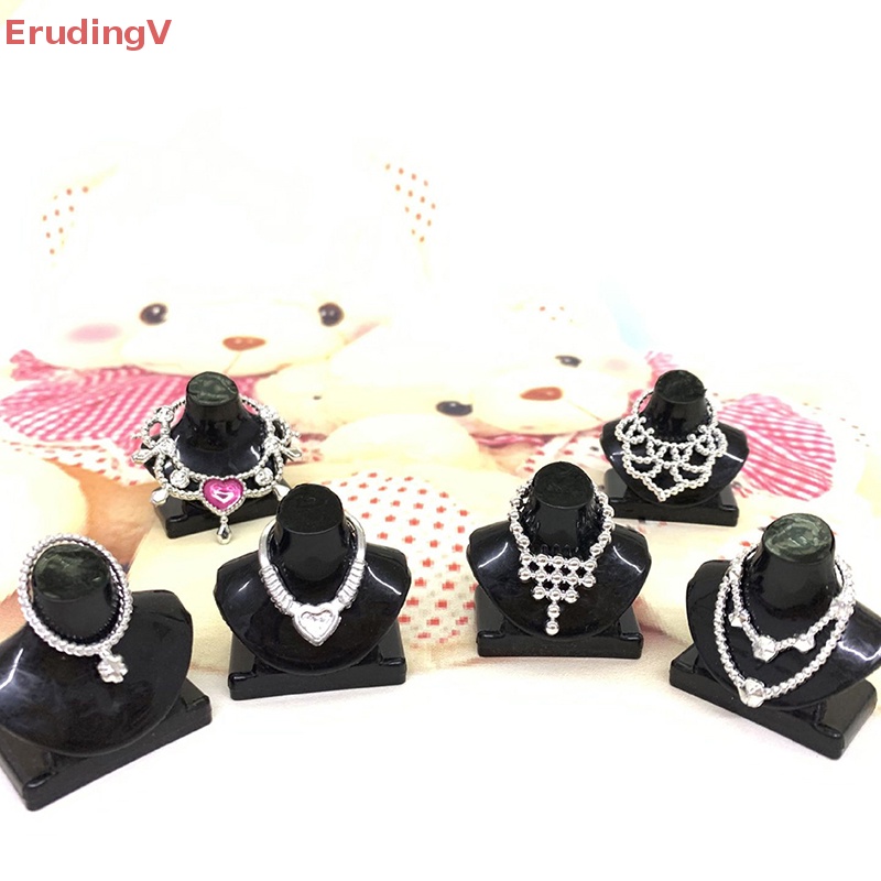 Bộ 5 Giá Đỡ Trưng Bày Trang Sức Màu Đen Dành Cho Nhà Búp Bê