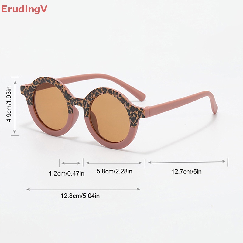 Kính Mát Tròng Đôi Họa Tiết Da Báo Phong Cách Vintage Dễ Thương Cho Bé