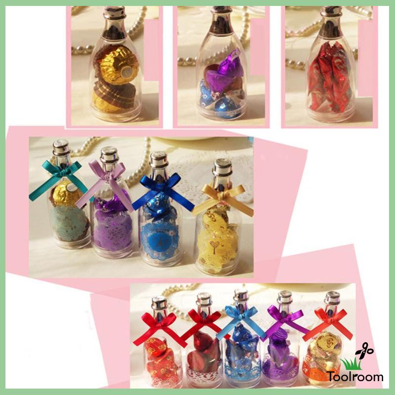 Bộ 12 Lọ Đựng Kẹo Trong Suốt Dùng Cho Tiệc Tùng / Nhà Tắm