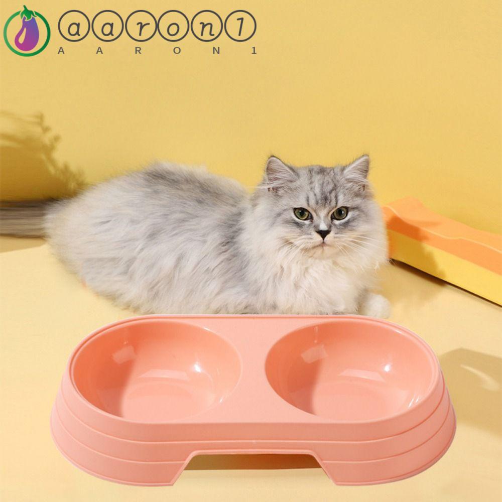 Khay Đựng Thức Ăn Hai Ngăn Đa Năng Màu Sắc Ngọt Ngào AARON1 Cho Thú Cưng