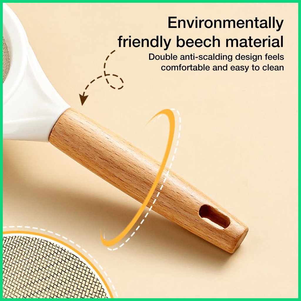 Rây Bột Bằng Thép Không Gỉ Có Tay Cầm Tiện Dụng Cho Nhà Bếp