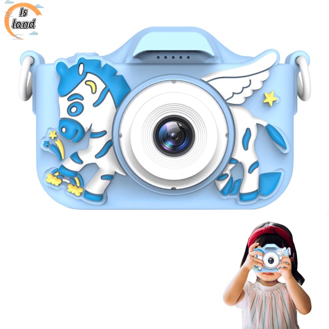 Máy Ảnh Kỹ Thuật Số 2.0ips Hd Họa Tiết Hoạt Hình Dễ Thương Dùng Làm Quà Tặng Sinh Nhật Cho Bé