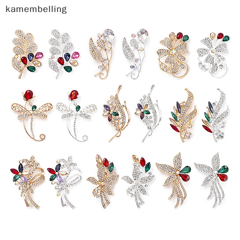 Trâm Cài Áo Hình Hoa Đính Đá Nhiều Màu Sắc Thời Trang Cho Nữ