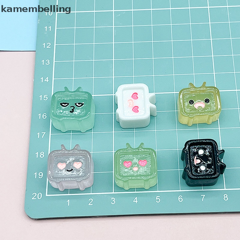 Set 5 Tượng Tv Hoạt Hình Mini Bằng Nhựa Phát Sáng Dễ Thương Trang Trí Nhà Cửa Sân Vườn