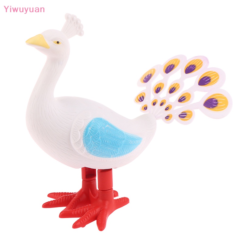 < Yiwuyuan > Đồ Chơi Lên Dây Cót Hình Chim Công Hoạt Hình Dễ Thương Cho Trẻ Em