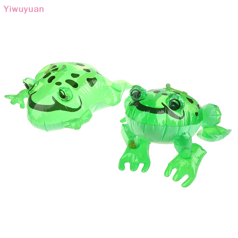 < Yiwuyuan > Đồ Chơi Ếch Xanh Bơm Hơi Có Đèn Nhấp Nháy Dễ Thương Vui Nhộn DIY Mới Cho Trẻ Em
