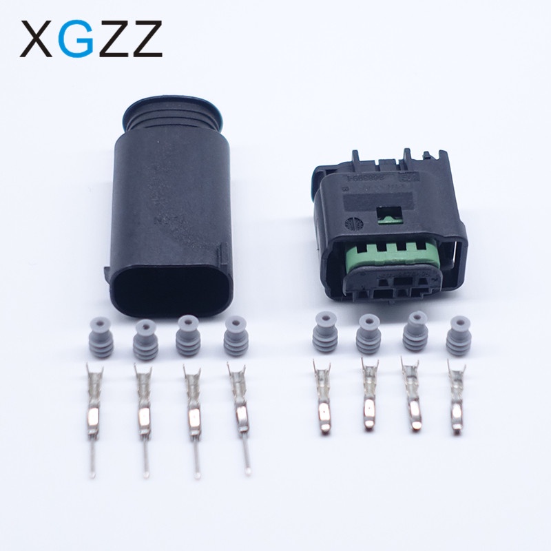 Bộ KếT NốI Tự ĐộNg 4 Pin LPG # 1-967640- 1 / 8E0 971 934 / 968399Nam Nữ Cho VW AUDI BMW Từ 1 Tuổi