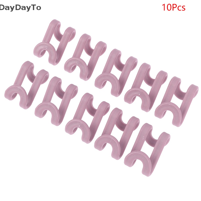 Set 10 Móc Nối Treo Quần Áo Tiết Kiệm Không Gian Tiện Dụng