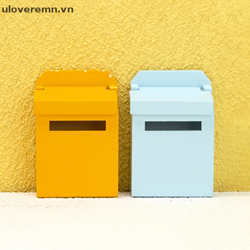 1 Mô Hình Thùng Thư mini Màu Sắc Trang Trí Nhà Búp Bê