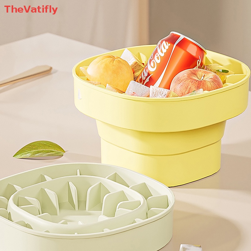 Xô Đựng Đá Bằng Silicone Gọn Nhẹ Dễ Vệ Sinh