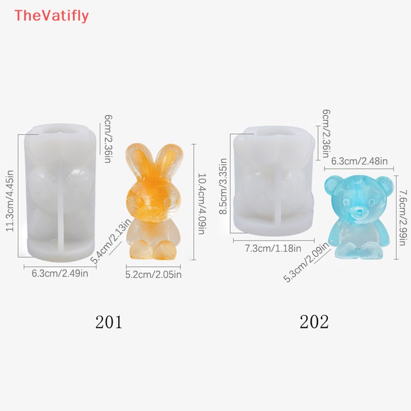 Khuôn Làm Đá / Xà Phòng / Bánh Bằng Silicone Hình Gấu 3D