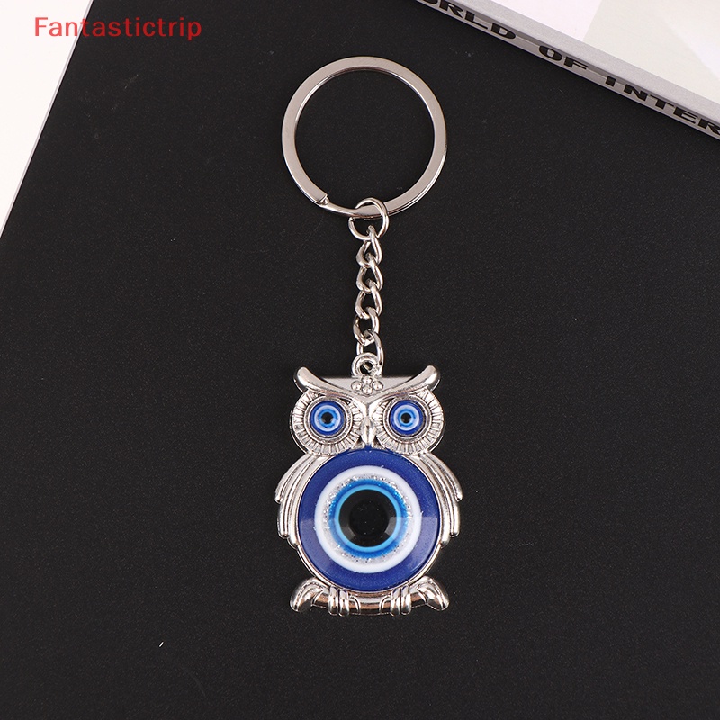 Móc Khóa Hình Cú May Mắn Mắt Quỷ Xanh Thổ Nhĩ Kỳ Thời Trang Mới