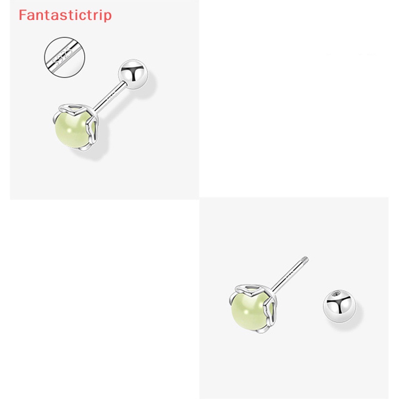 1 Đôi Khuyên Tai Ngọc Bích Xoắn Ốc Thời Trang Dành Cho Nữ