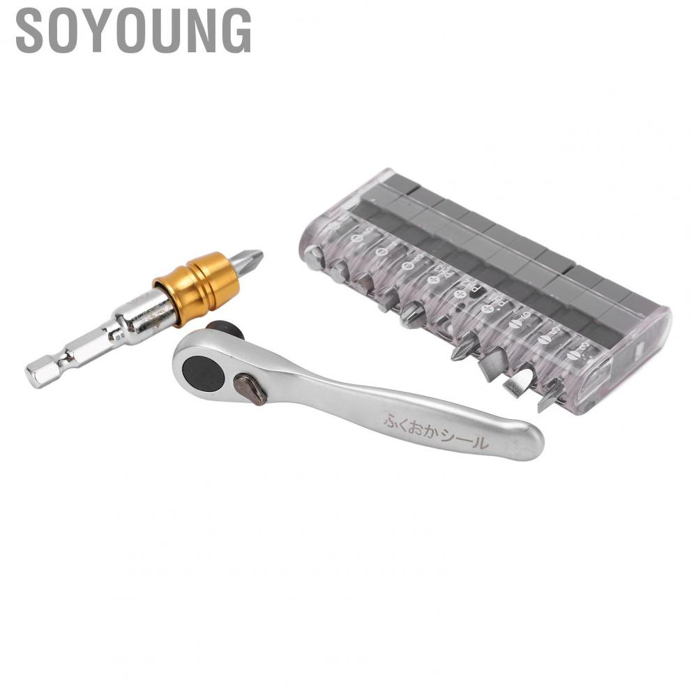 Soyoung 12pcs Ratchet Wrench Bits Set Mini Ratchet Screwdriver Bits Kit for Car  Tool Ratchet Wrench Screwdriver Set New