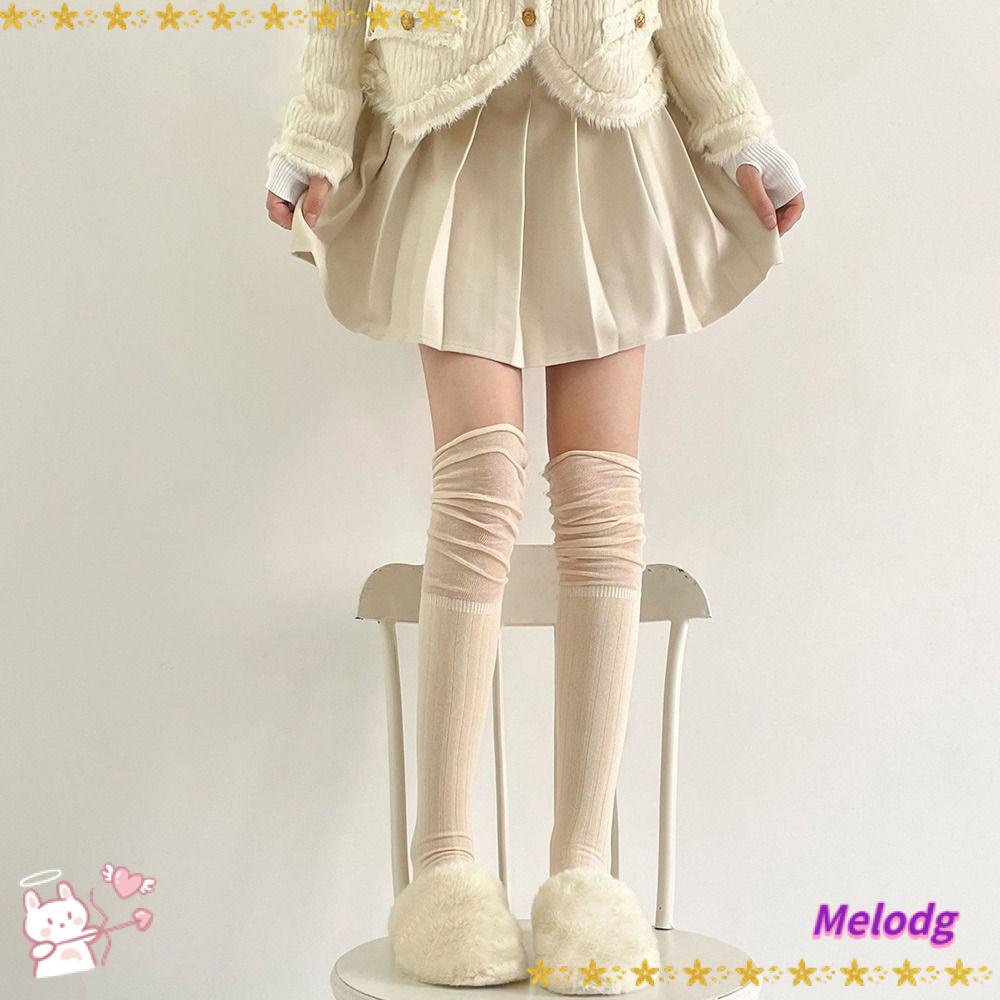 MELODG Vớ Cao Qua Gối Phong Cách Nhật Bản Quyến Rũ Dành Cho Nữ
