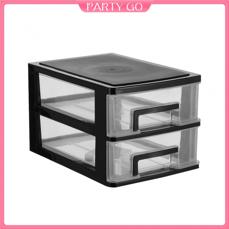 Tủ Nhựa Hai Tầng Có Ngăn Kéo Đựng Đồ Đa Năng Chống Bụi Sắp Xếp Gọn Gàng Cho Nhà Ở / Văn Phòng