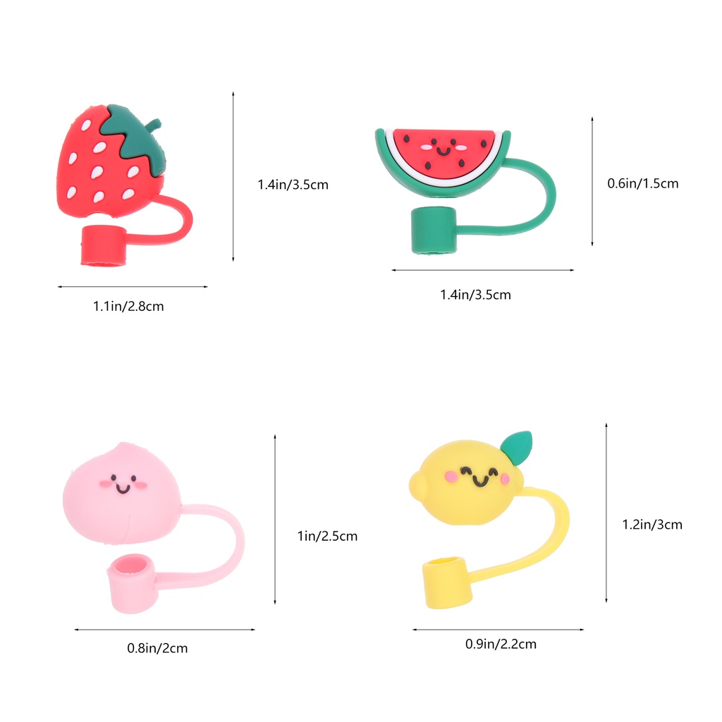 Bộ 8 Nắp Silicon 3.5X2.8X1.8CM Trang Trí Búp Bê