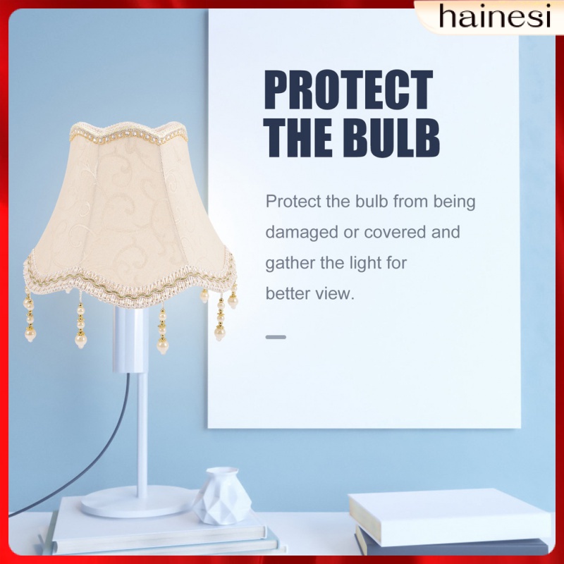 European Beads Lamp Shades Table Lamps Floor Lampshade Wall Cloth Cover Sector Branches Dome