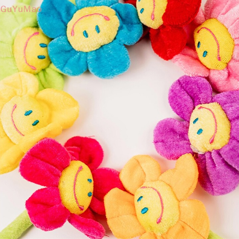 [cxGUYU] Đồ Chơi Rèm Cửa Lông Xù Hình Hoa Hướng Dương Có Khóa Cài Cho Trẻ Em Làm Quà Cưới Tanabata PRTA