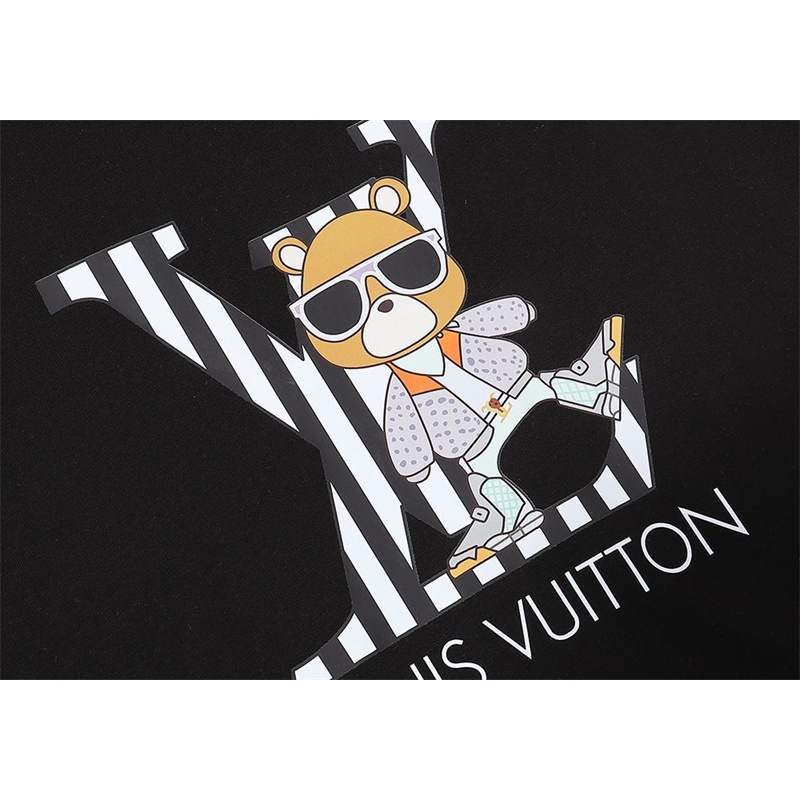 L &amp; V Áo Thun Bóng Rổ Tay Ngắn In Logo Thỏ Phun Kỹ Thuật Số Phiên Bản Giới Hạn 88 Mới Cho Nam Và Nữ Jktyjrtfg