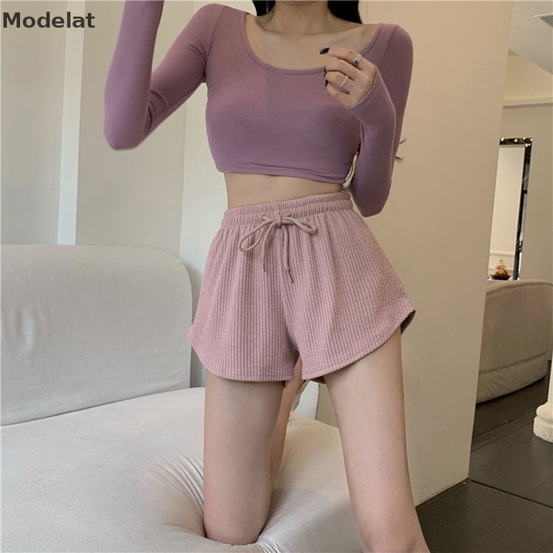 Mfc Quần Short Thể Thao Lưng Cao Ống Rộng Thời Trang Mùa Hè 2023 Cho Nữ