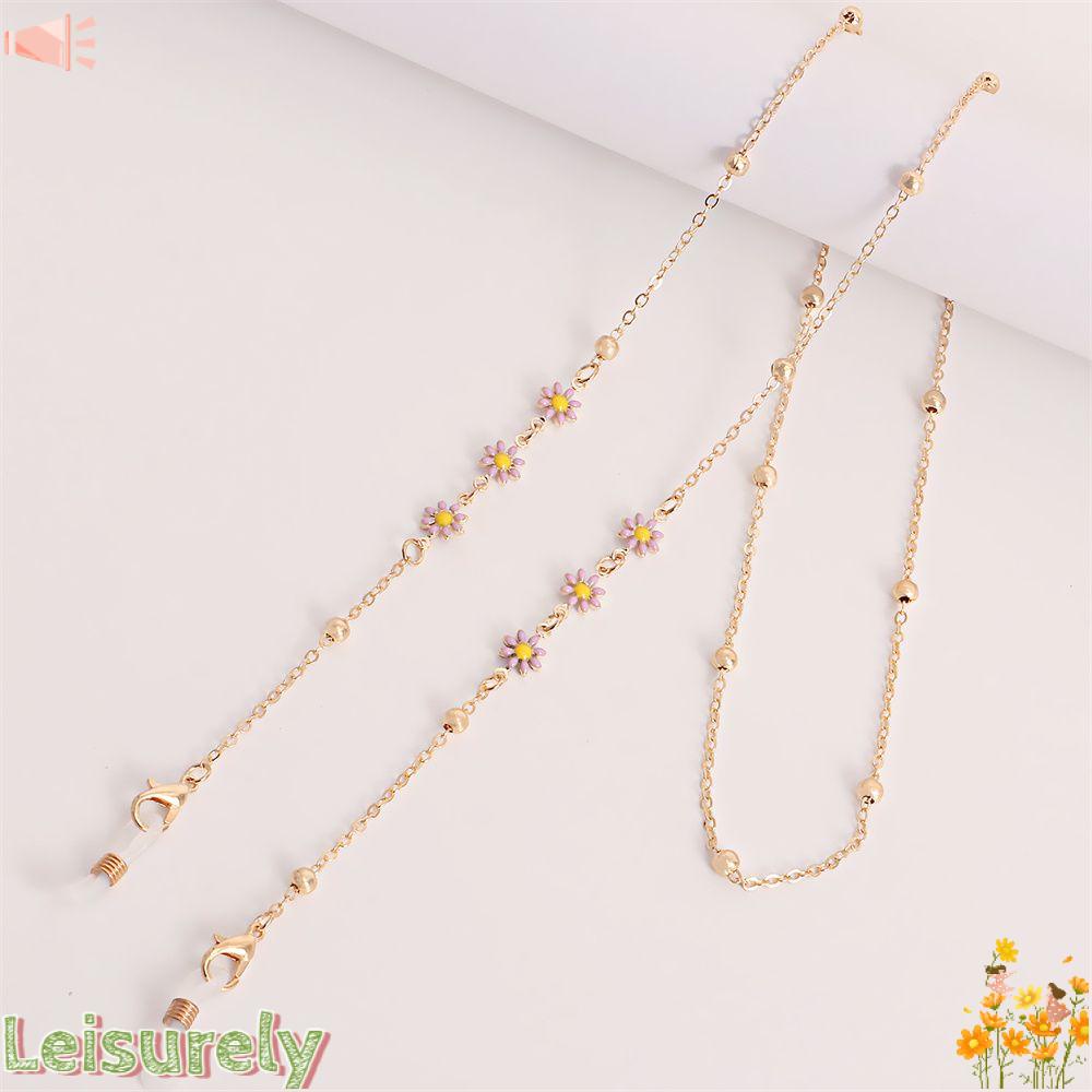 Dây Đeo Mắt Kính Chống Trượt Họa Tiết Hoa Cúc Xinh Xắn Giá Đỡ