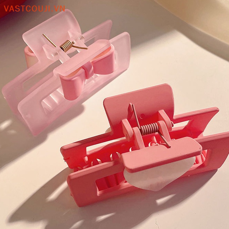 Kẹp Tóc Hình Nơ Trái Tim Xinh Xắn Cho Nữ