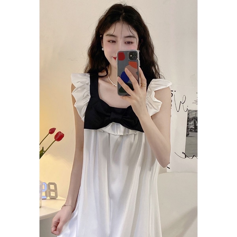 Đồ ngủ Phối Nơ Plus Size Thời Trang Pháp Dành Cho Nữ