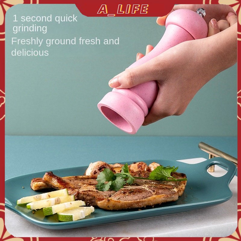 A - LIFE Dụng Cụ Xay Tiêu 6 inch Bằng Tay Màu Trắng