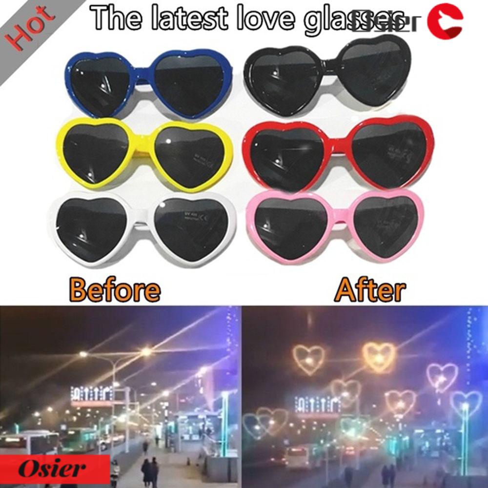 Osier1 Kính Mắt Hiệu Ứng Đặc Biệt Hình Trái Tim Lâu Trôi Thời Trang